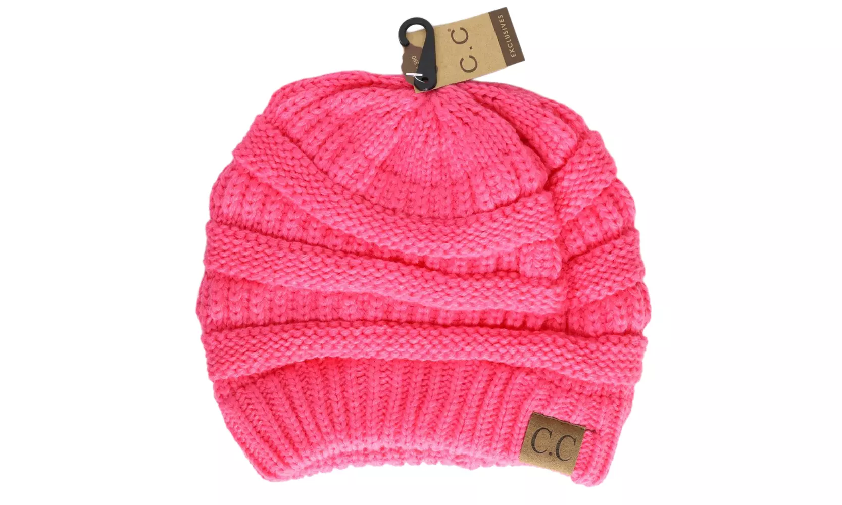 Cheveux Corp. Women's Solid Classic CC Beanie