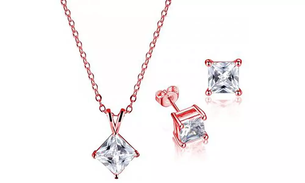 Collier et boucles d'oreilles avec cristaux Swarovski ® d'Eira Wen ®