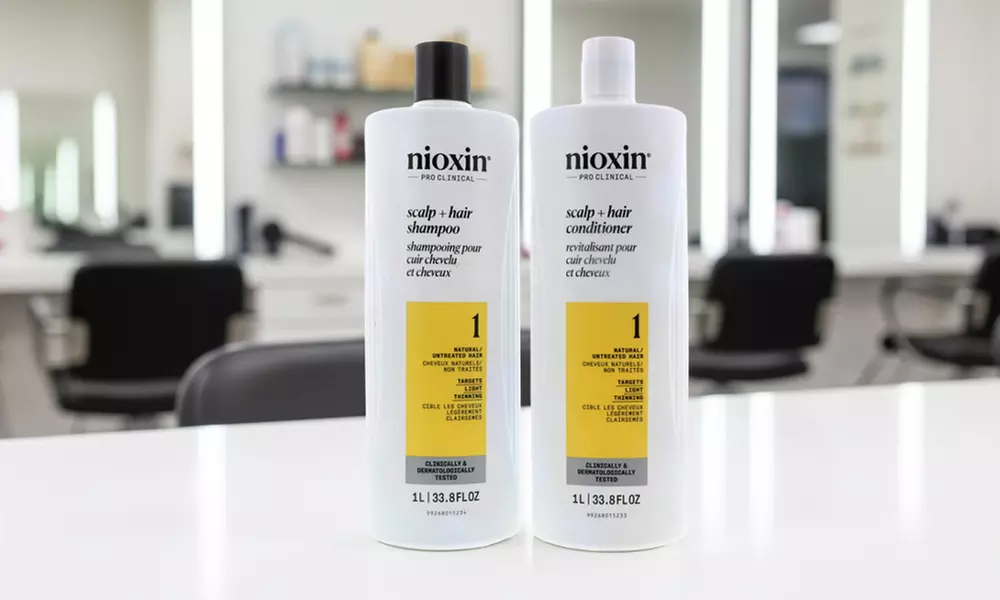 Nioxin System 1 Scalp Therapy Conditioner & Cleanser Shampoo Liter Duo (33.8oz) - Primary Image