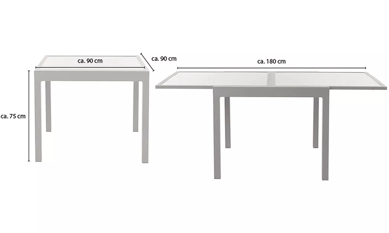 Home Deluxe Gartentisch „Verano“