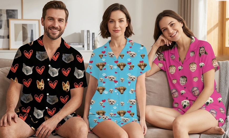 Image 2: Custom Photo Pajama Set from Justyling — Full or Half Set