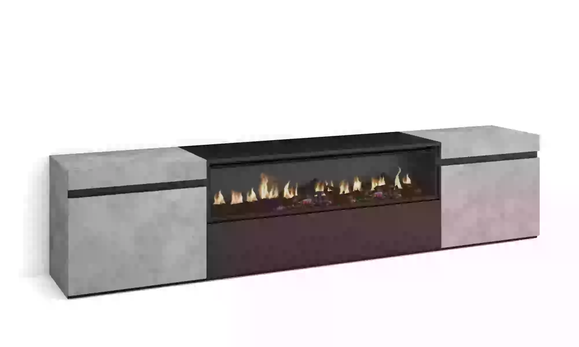 Stijlvol TV-meubel met ruime opberging en optionele led-haard