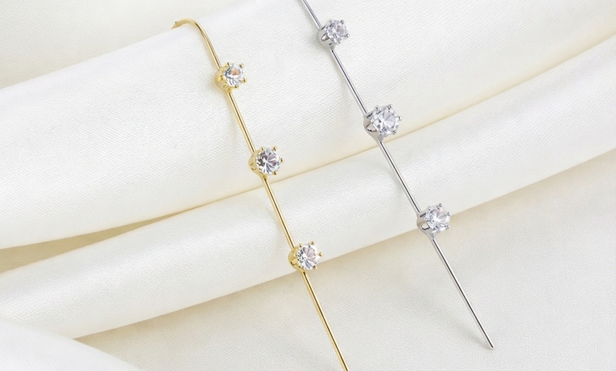 Image 5: Single Threader Earring