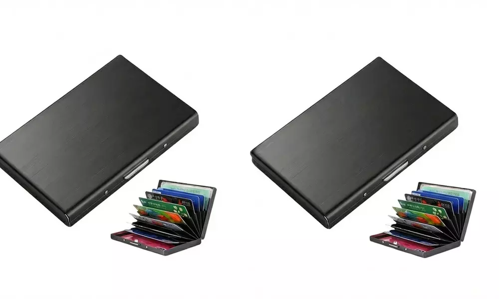 Men’s RFID Blocking Stainless Steel Card Holder Wallet