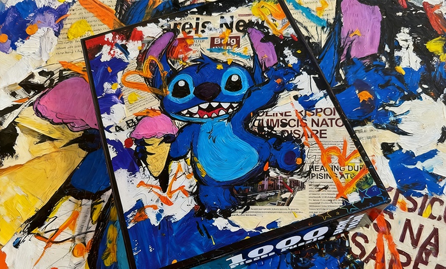 Image 4: Stitch-Inspired 1000-Piece Laser Jigsaw Puzzle