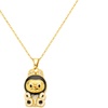 Image 2: Stanley - BTS x Labubu Gold Enamel Pendant Necklace