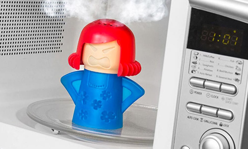 Image 2: Limpiador a vapor para microondas con diseño divertido