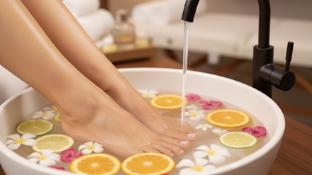 Spa de pies de 60 minutos con baño de sales, aceites esenciales, eliminación de durezas, corte y limado de uñas - Eutemar