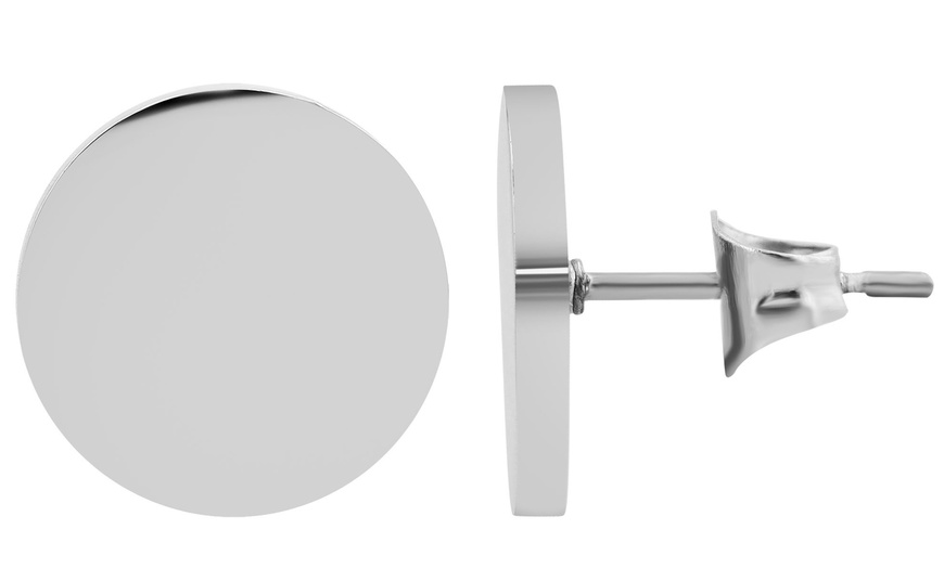 Image 43: Akzent Edelstahl-Ohrstecker für Damen