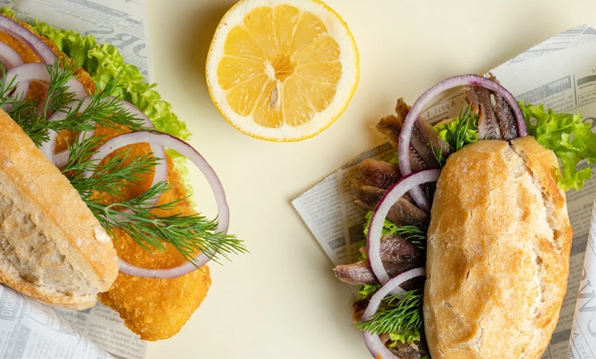 Image 3: 1 oder 2x Fischbrötchen nach Wahl inkl. selbstgemachtem Hausschnaps