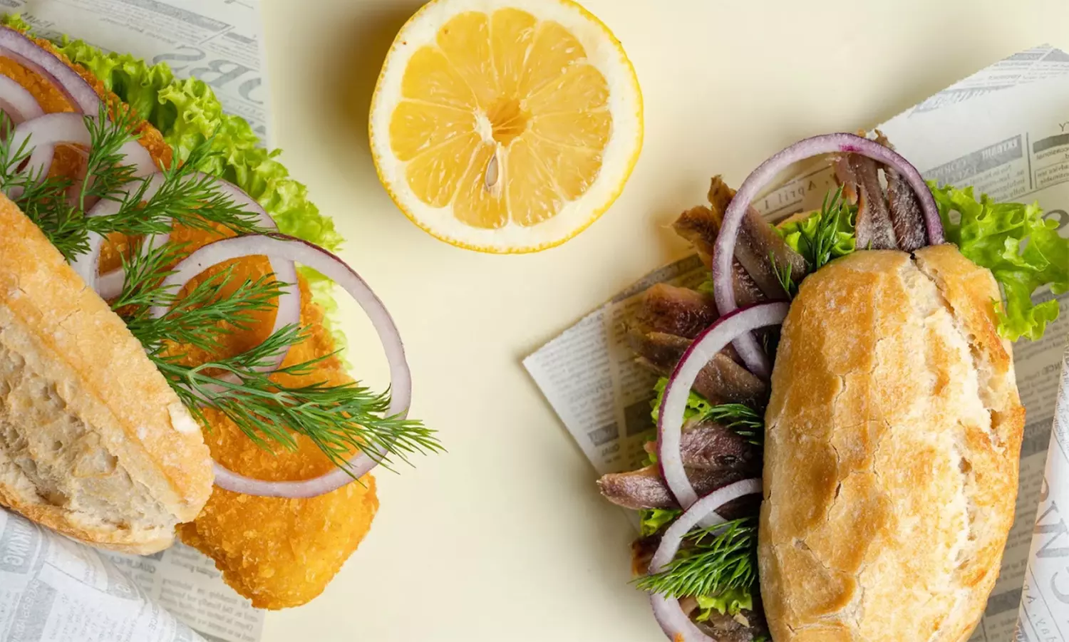 1 oder 2x Fischbrötchen nach Wahl inkl. selbstgemachtem Hausschnaps