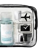 Image 1: Two, Four or Six Pieces of Clear Travel Makeup Storage Bags