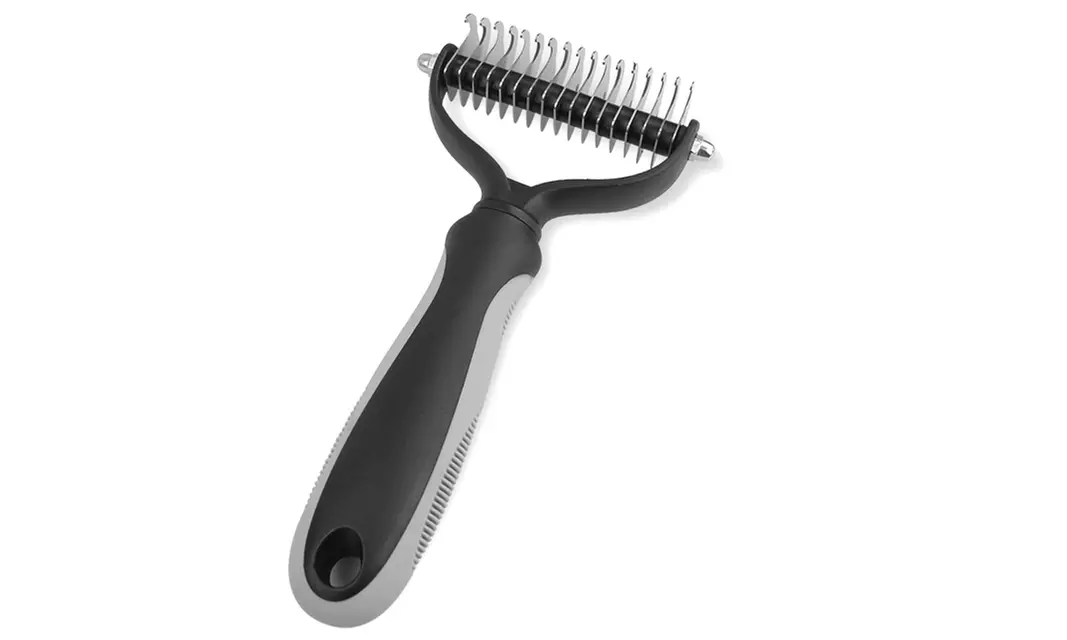 Pet Grooming Brush Double Sided Shedding Dematting Undercoat for Dogs Cats