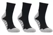 3-Pair Athletic Sweat Wicking Sport Protection Mid Crew Socks - Second Medium