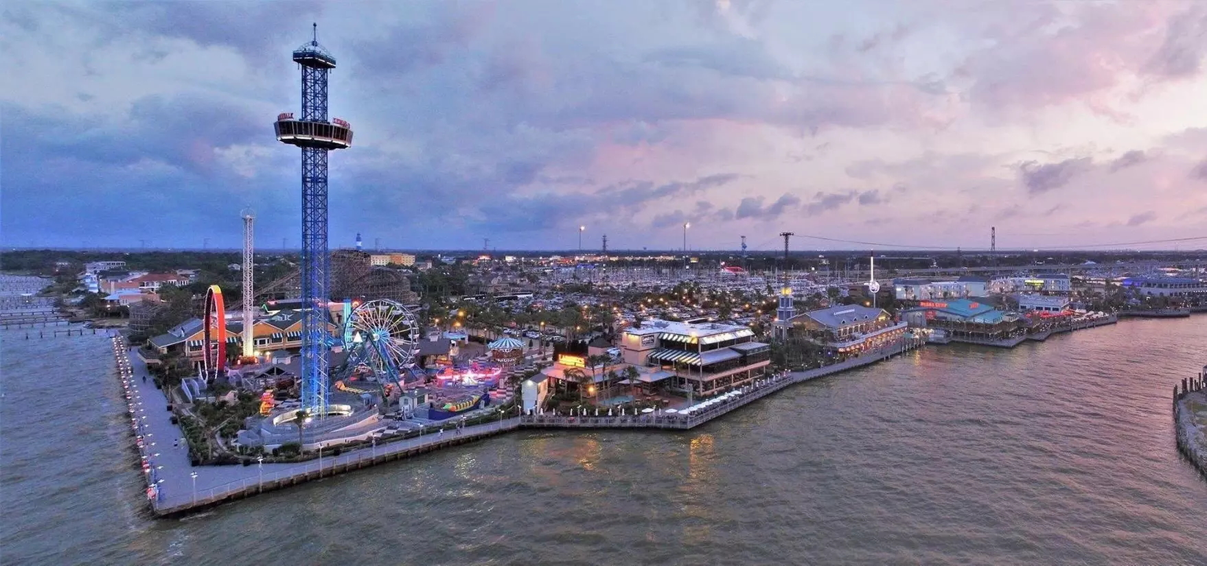 $50 or $100 Landry's Gift Card and Two or Four All-Day Ride Passes at Kemah Boardwalk (Up to 19% Off)  - Second Medium