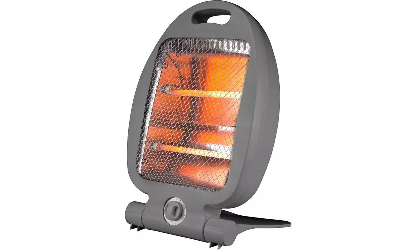 Stufa alogena pieghevole da 800 o 1200 W a basso consumo