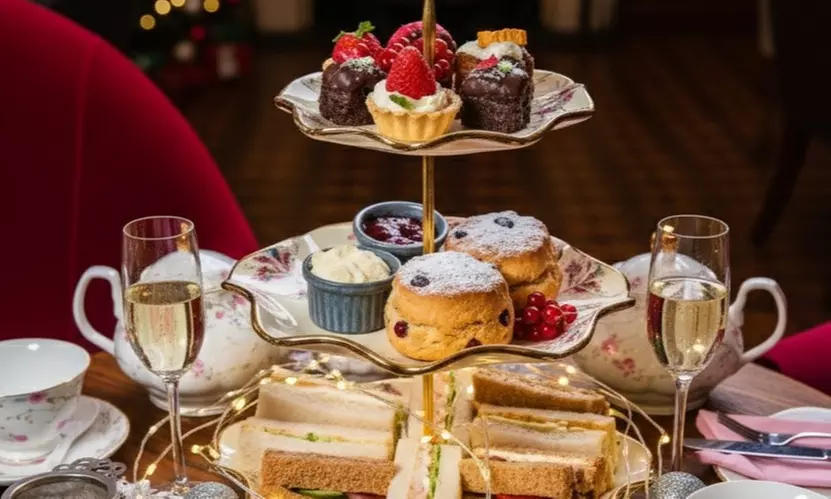 Enjoy a Festive Afternoon Tea with Prosecco for Two or Four - Primary Image