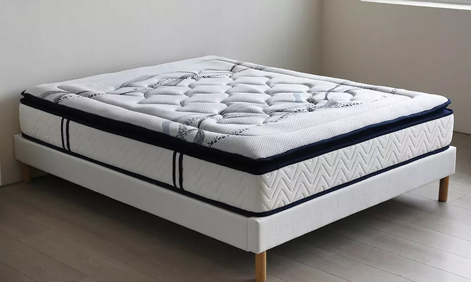 Matelas Leiria à mémoire de forme et latex, 25cm, surmatelas intégré - Primary Image