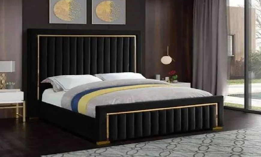 Image 10: Aurum Gold Line Bed Frame