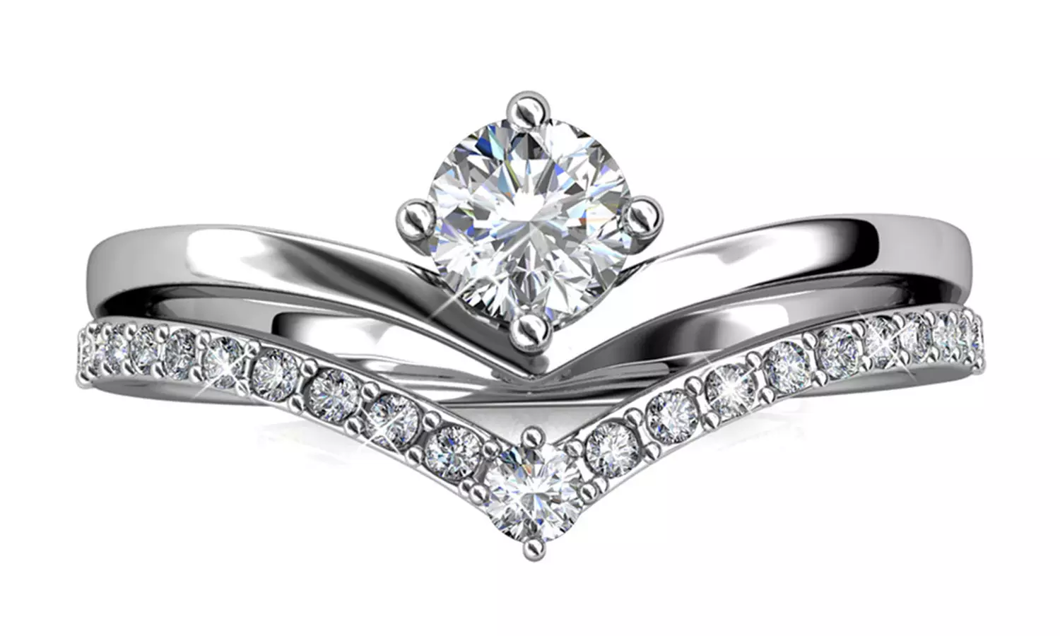 Damen-Ring mit österreichischen Kristallen