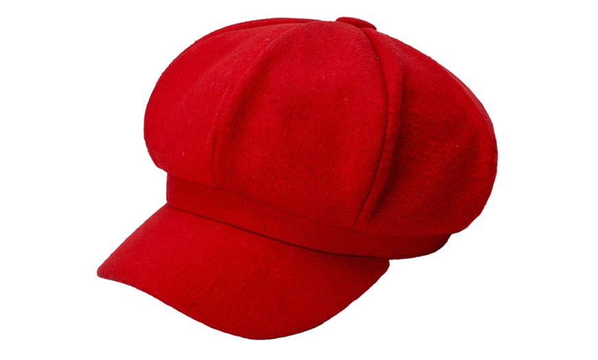 Image 6: Artist Vintage Newsboy Cabbie Peaked Beret Cap Warm Baker Boy Visor Hat Flat Cap