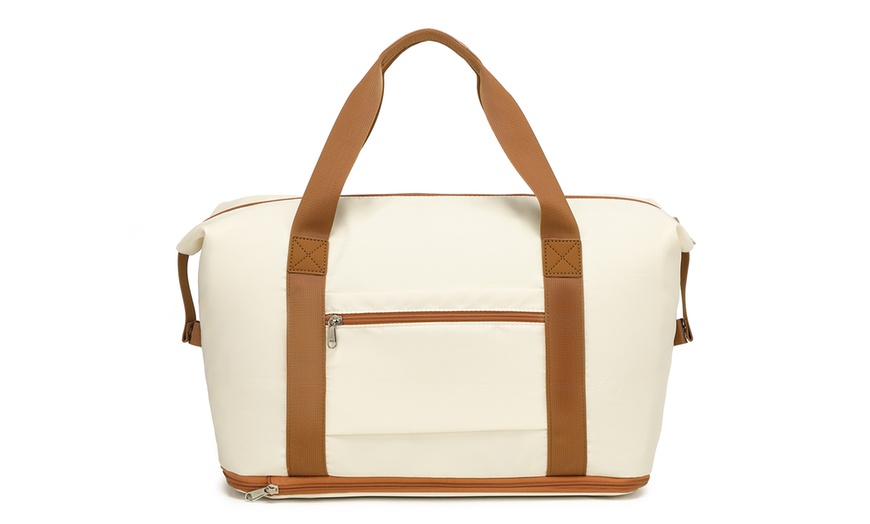 Image 6: Ensemble de bagages et sacs de voyage crème 