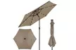 9ft. Patio Umbrella Solar LED Lights Steel Tilt with Crank - Second Medium