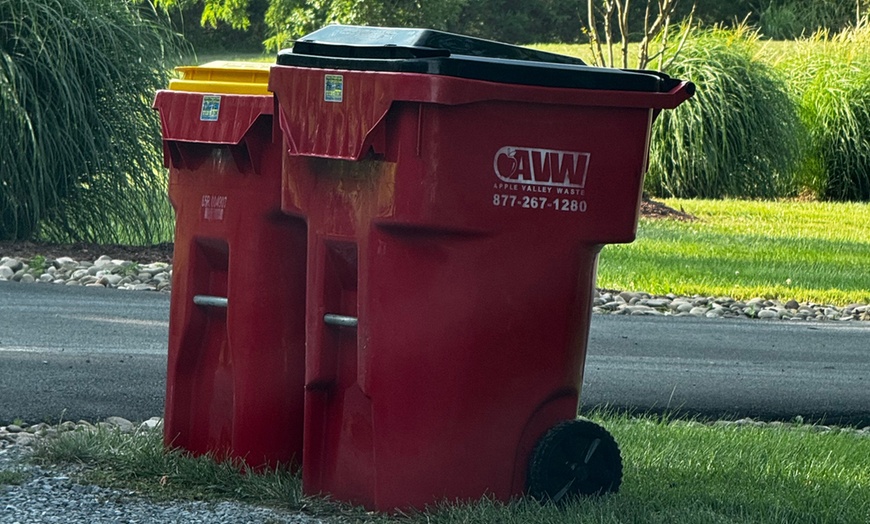 Image 4: Experience On-location Curbside Trash Can Pressure Washing Service