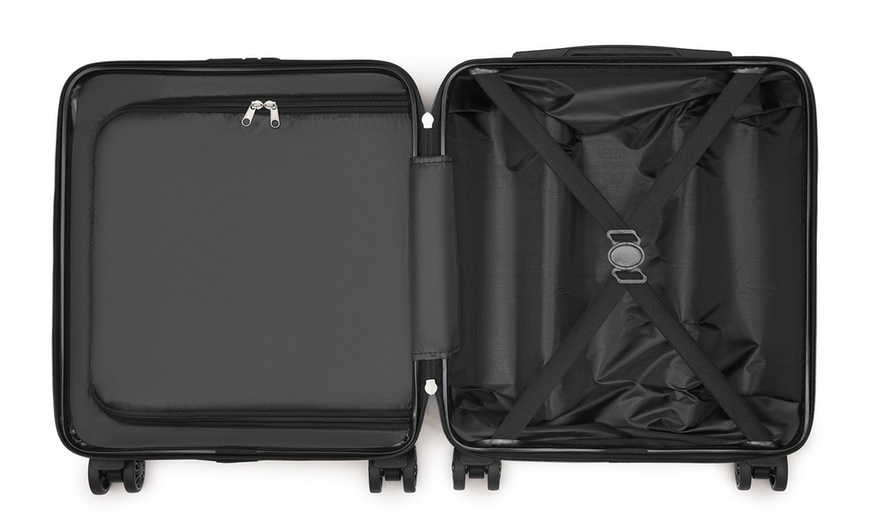 Image 16: Valise cabine en ABS, 45 x 36 x 20 cm, capacité d'environ 28 L
