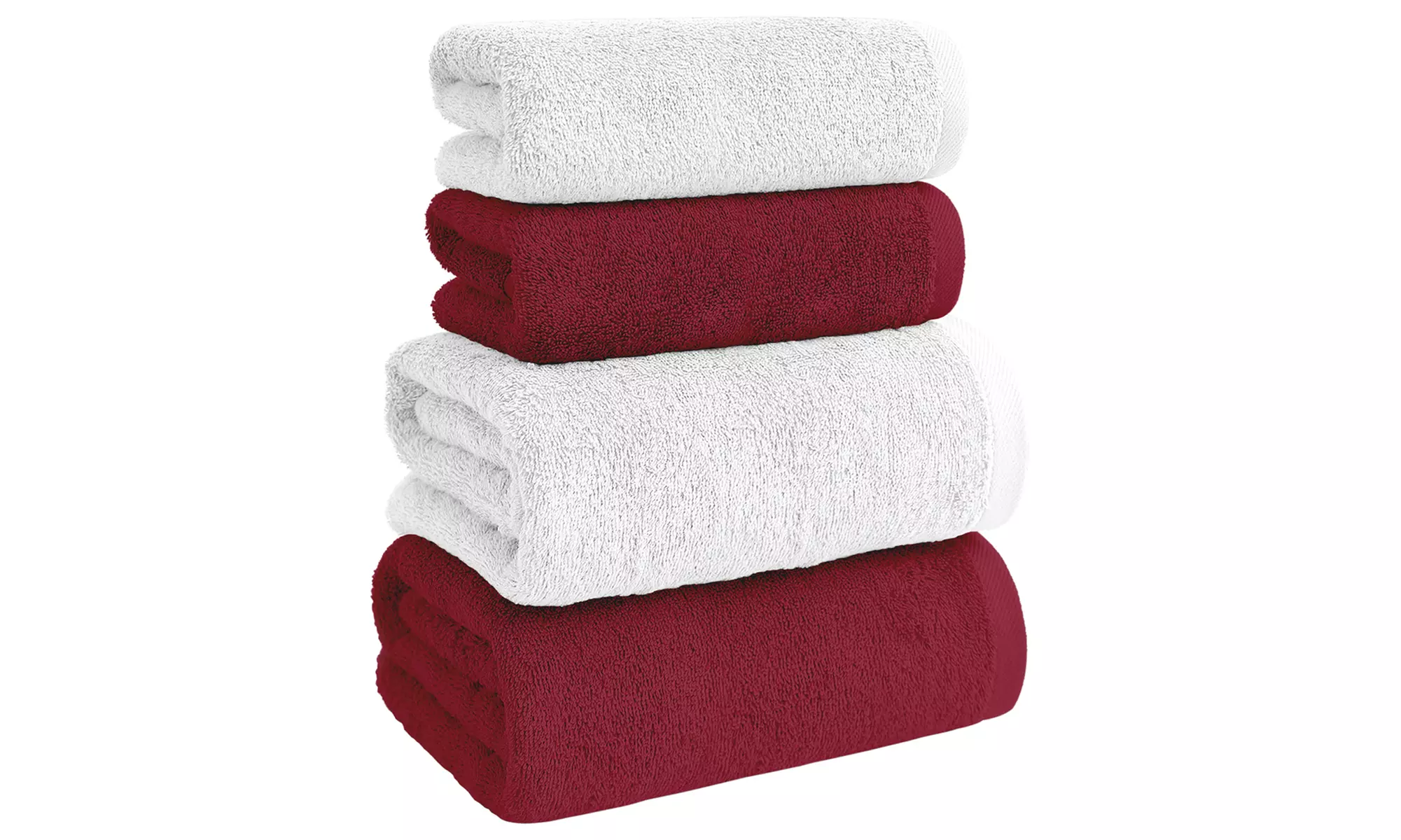 Set de 4 serviettes de bain