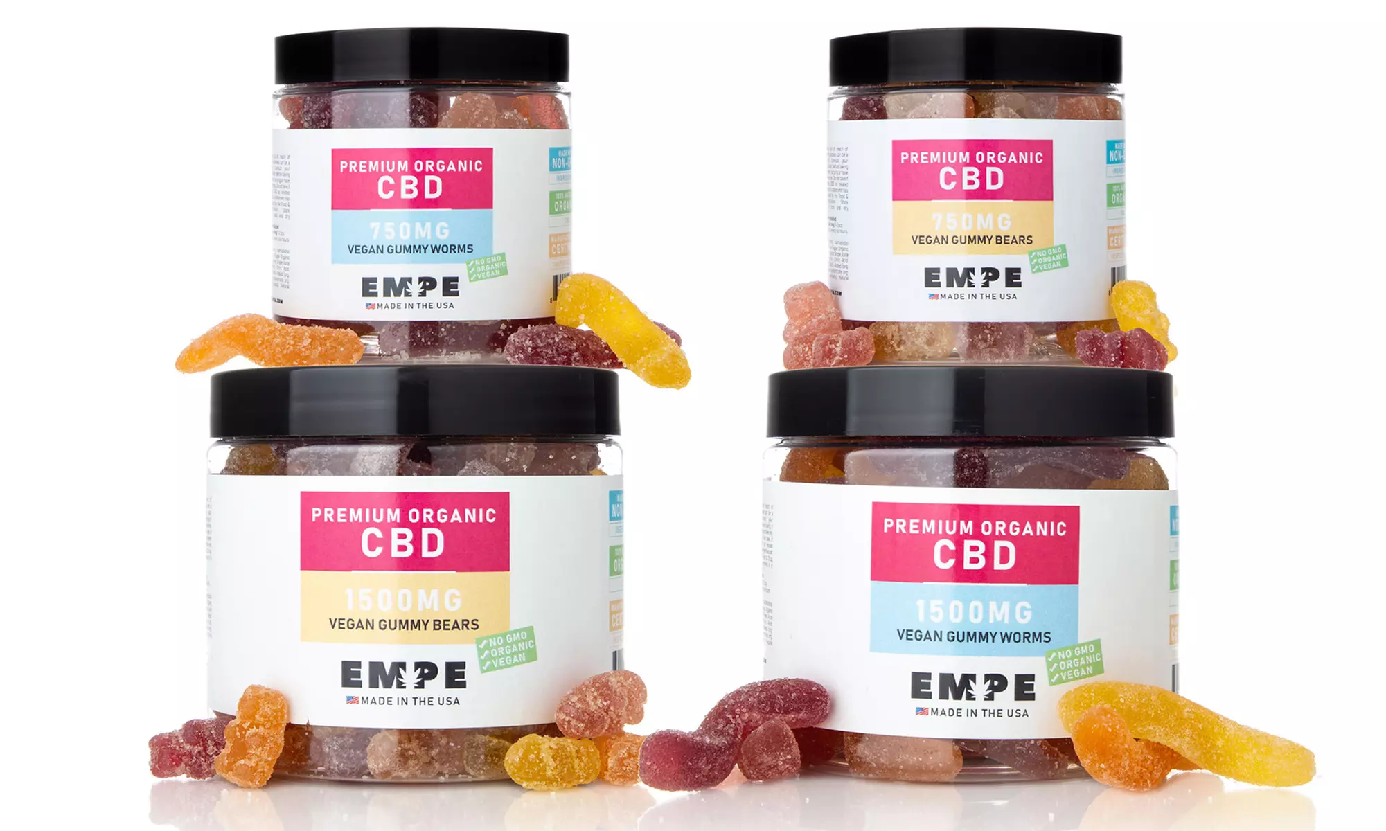 Vegan CBD Gummies from Empe USA (750mg or 1500mg) - Primary Image