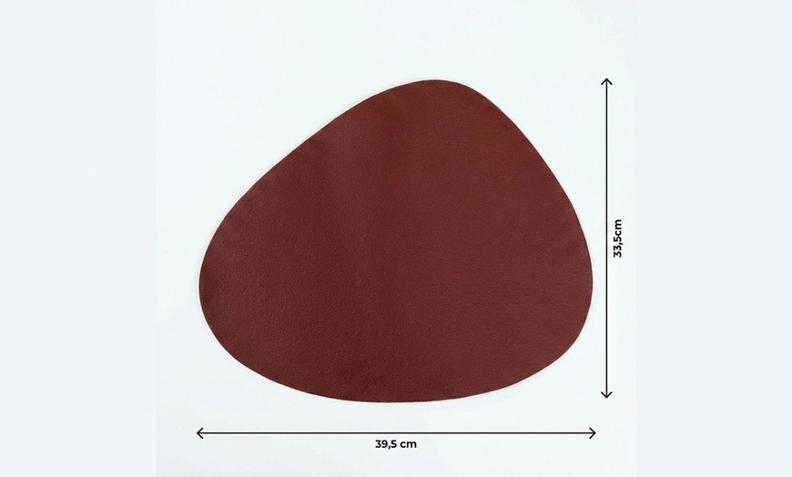 Image 6: Set di 4 tovagliette americane in similpelle