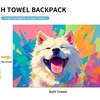 Image 2: 2-in-1 Convertible Beach Towel Backpack