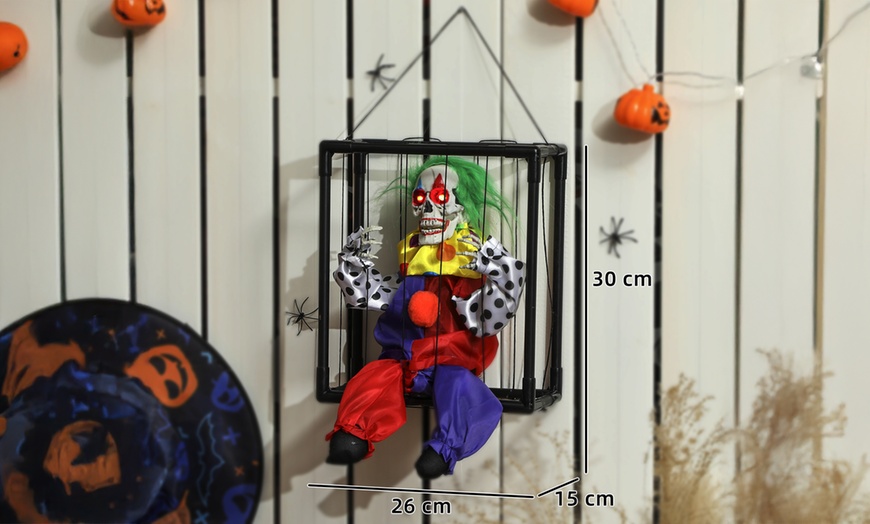 Image 3: Outsunny Voice-Activated Halloween Animatronics