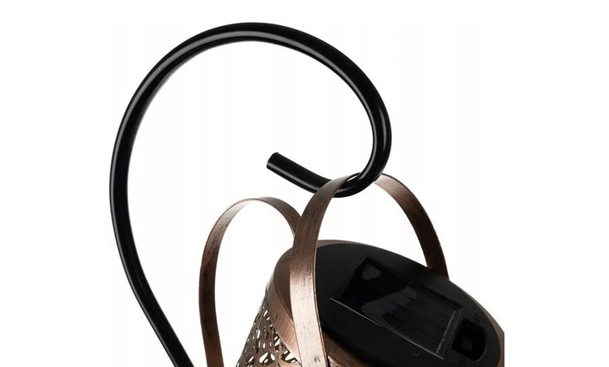 Image 12: Solar Watering Can Light - Warm White LED Rainfall Effect Garden Stake