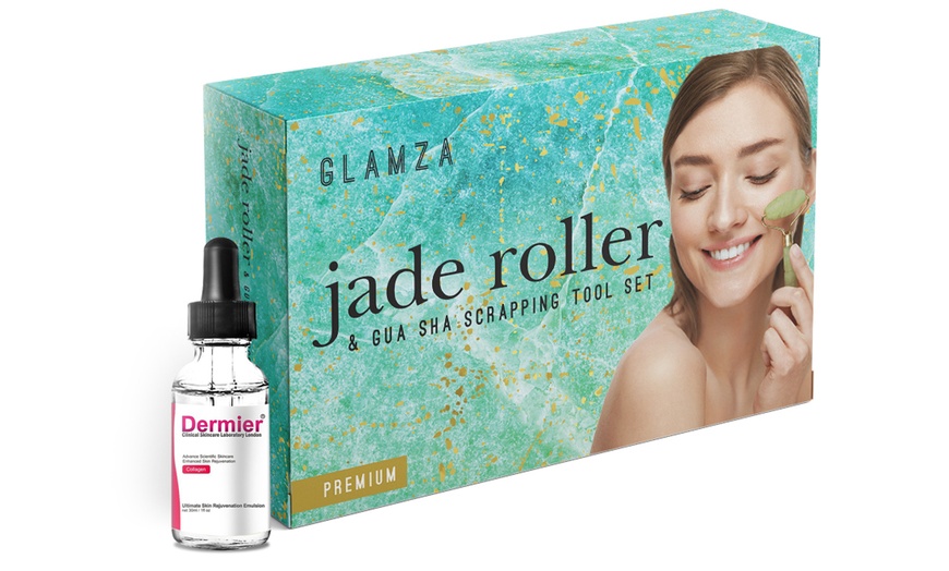 Image 1: Jade Roller Set