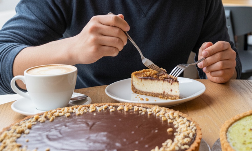 Image 2: Biscoff, Pistachio, Nutella Cheesecakes & Coffee for 1-4 or Credit