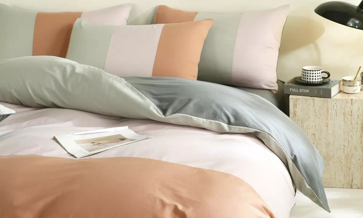 Reversible Pure Cotton Pillowcase Pair