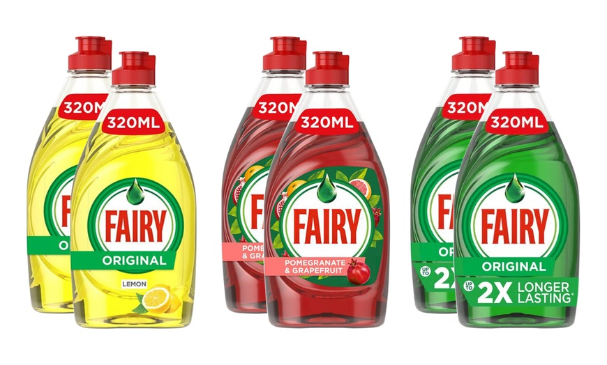 Image 3: Multipack Fairy Liquid 320ml - Original, Lemon, Pomegranate & Grapefruit