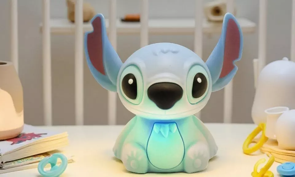 Stitch Night Light - USB Rechargeable, 7-Color Touch Lamp