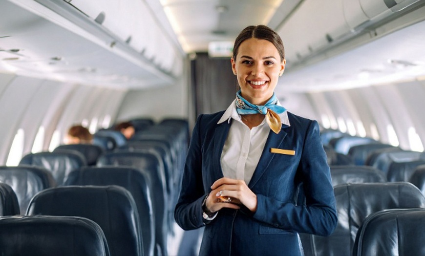 Image 1: Professional Flight Attendant & Aviation Safety Training


