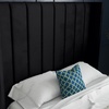 Image 9: DS Living Oxford Panel Upholstered Soft Velvet Bed