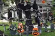 12pcs Hanging Bats for Halloween Decoration Outdoor Large Scary Flying Bat Decor - Second Medium
