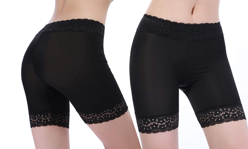 Image 2: Women's Lace Anti-Chafing Pants