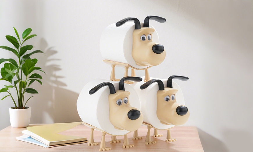 Image 2: 1x, 2x oder 3x Toilettenpapierhalter in Hundeform