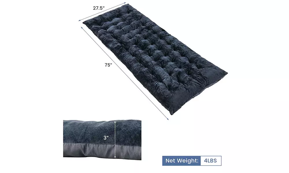 Costway Camping Cot Pad Sleeping Mattress Crystal Velvet Outdoor Lightweight - Second Medium