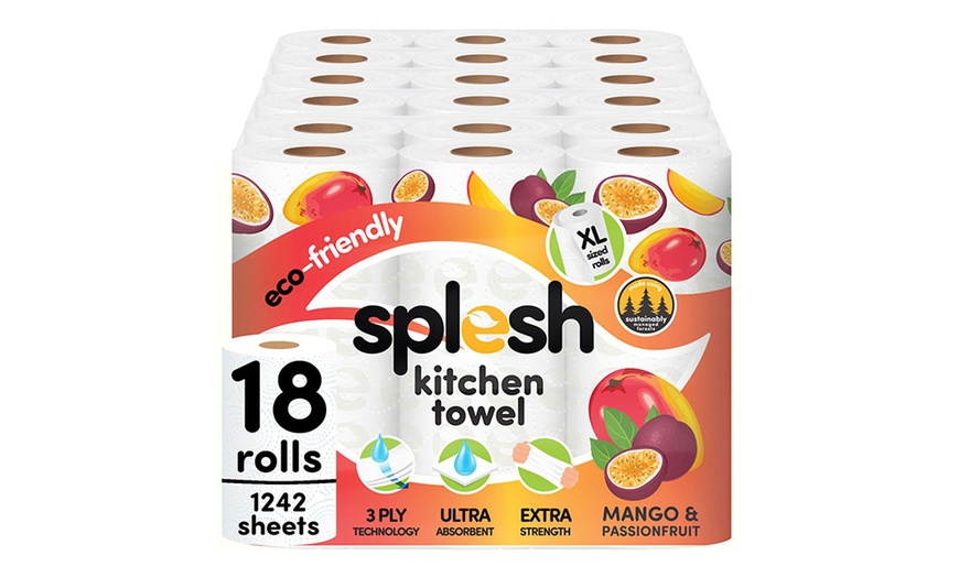 Image 3: CIF 700ml Kitchen Spray + Splesh 18 Roll Mango and Passion fruit Towel