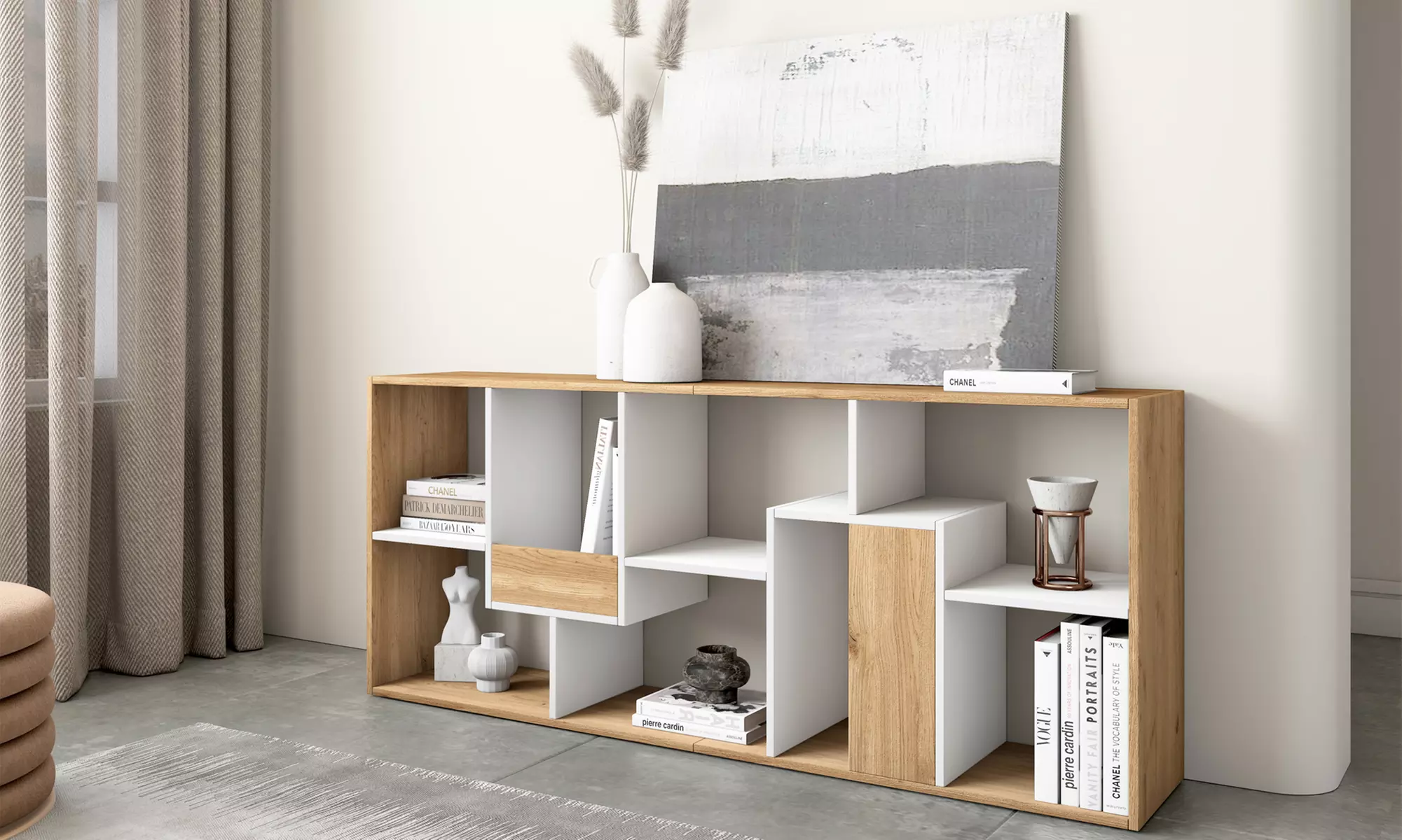 Estantería librería multiposición de diseño