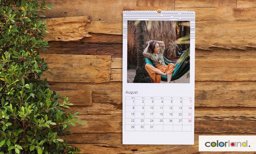Image 1: Calendrier photo personnalisé en format A3 ou XL, avec Colorland