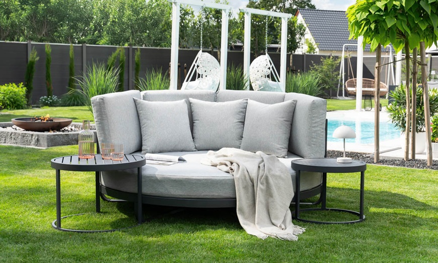 Image 2: Home Deluxe Gartenliege FLORIDA, optional mit 2 Beistelltischen